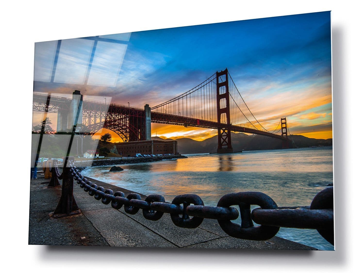 N/A San Francisco Golden Gate Bridge 3D Magnete per Frigorifero Artigianato Souvenir Magneti per Frigorifero in Metallo Collezione Regalo da Viaggio