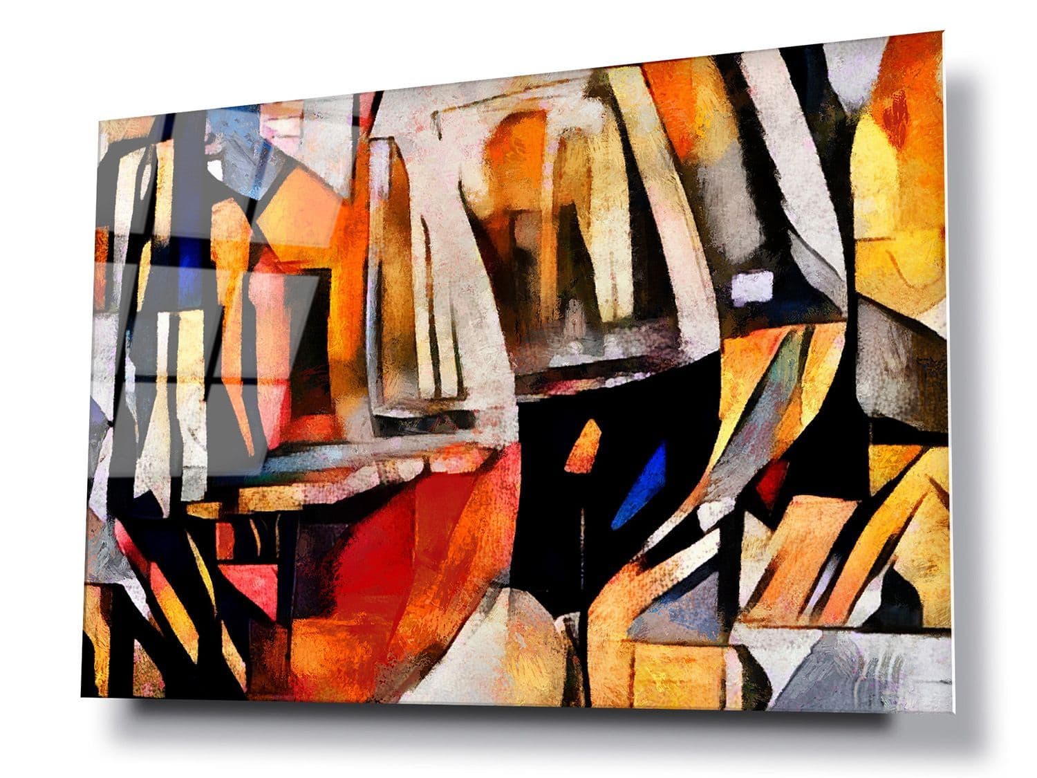 Wine Glasses Oil on Cnvas - Modern Cubism